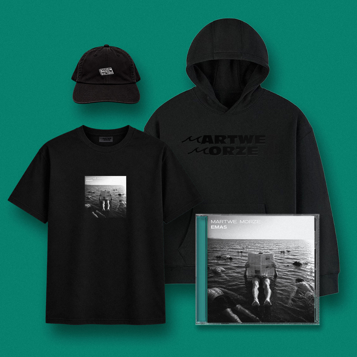 EMAS - Martwe Morze CD Deluxe (podpis) + Koszulka + Czapka z daszkiem + Bluza z kapturem